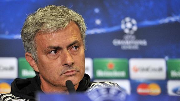 Mourinho, en rueda de prensa. 