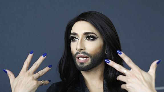 Conchita Wurst, la 'mujer barbuda'.