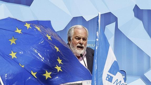 El cabea de lista del PP, Miguel Arias Cañete. 