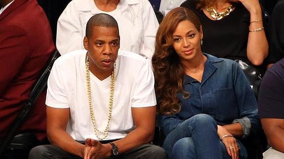 El cantante Jay Z y Beyoncé.