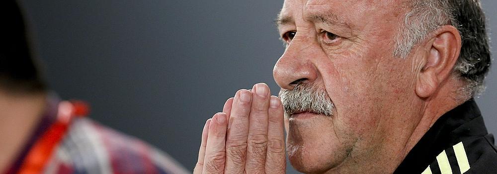 Del Bosque, durante la rueda de prensa. 