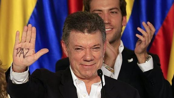 El presidente de Colombia, Juan Manuel Santos