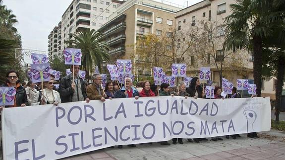 Manifestación contra la violencia de género 