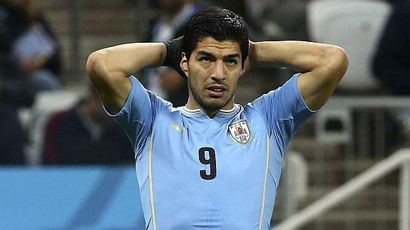 Luis Suárez, durante un partido.