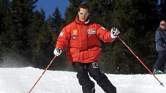 Schumacher disfruta del esquí en Madonna di Campiglio (Italia). 