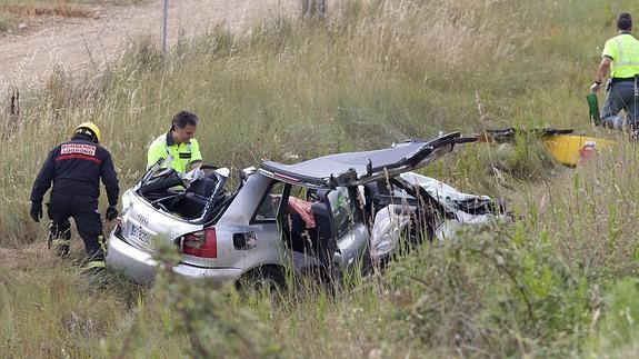 Accidente de trafico en la autopista AP-68 en el que ha fallecido el actor Alex Angulo. 