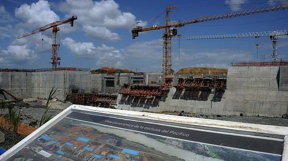 Las obras del Canal de Panamá. 