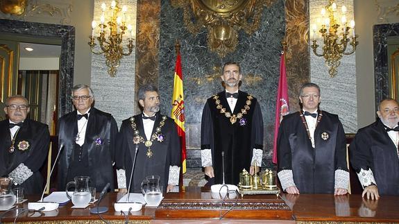 El Rey, en la apertura del año judicial. 