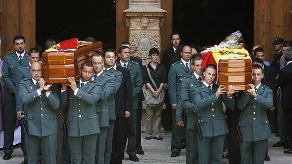 Funeral por los dos agentes de la Guardia Civil muertos en el atentado en Palmanova. 