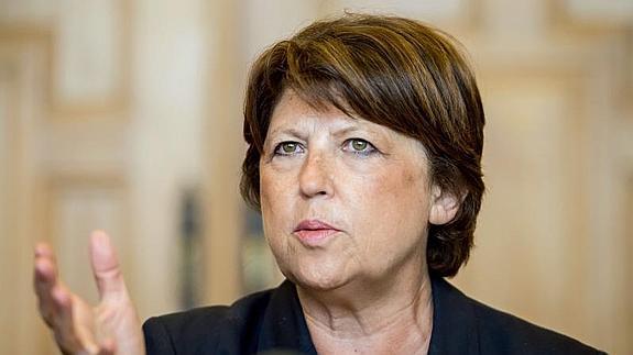 La ex secretaria general del PS francés Martine Aubry.