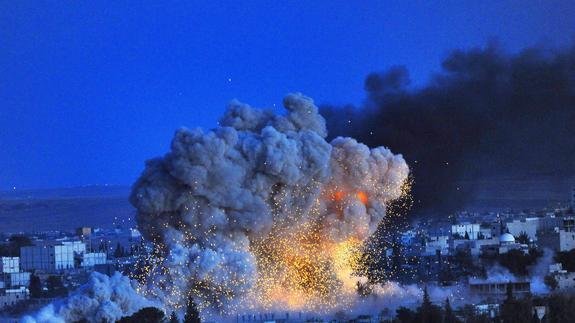 Explosión en Kobani. 