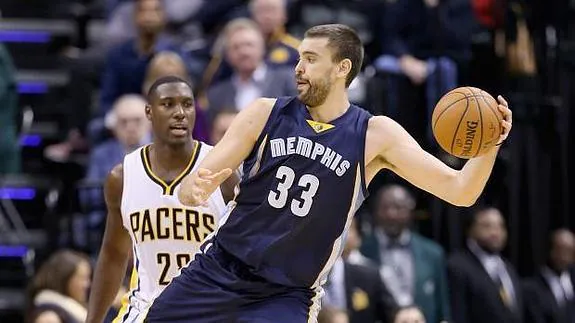 Marc Gasol, durante el partido. 