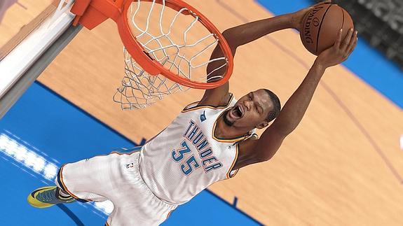 Una captura de 'NBA 2K15'.