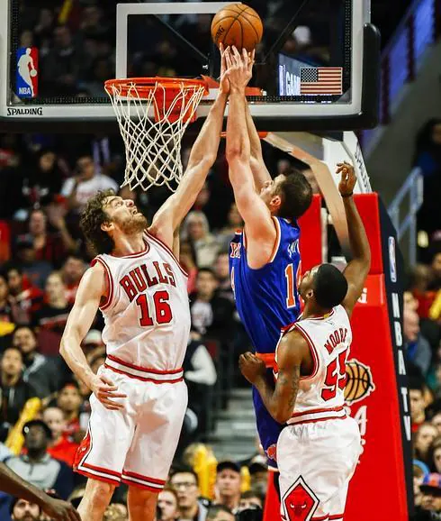 Pau Gasol, ante los Knicks. 