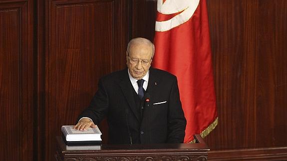 El presidente electo de Túnez, Beyi Caid Essebsi. 