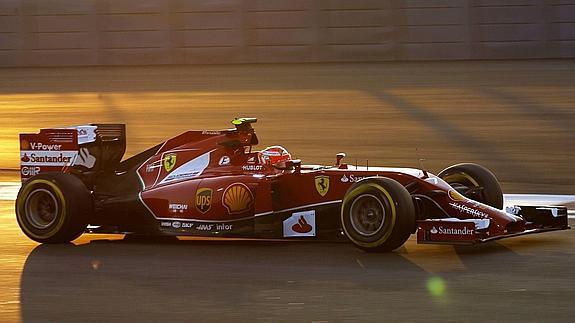 Kimi Raikkonen en una carrera de 2014. 