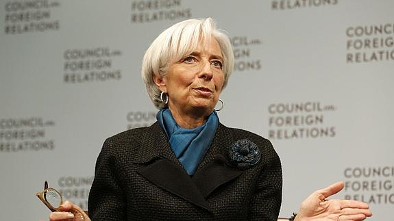 La directora gerente del FMI, Christine Lagarde.