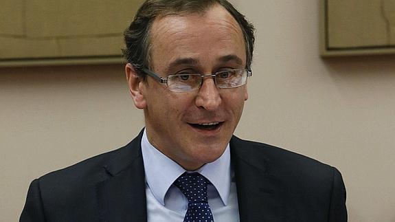 El ministro de Sanidad, Servicios Sociales e Igualdad, Alfonso Alonso. 
