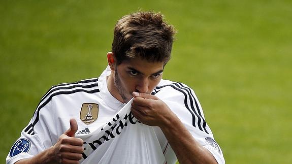 Lucas Silva ya ejerce de madridista. 