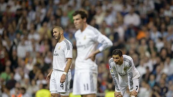 Benzema, Bale y Cristiano Ronaldo. 