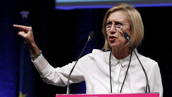 La presidenta de UPyD, Rosa Díez. 