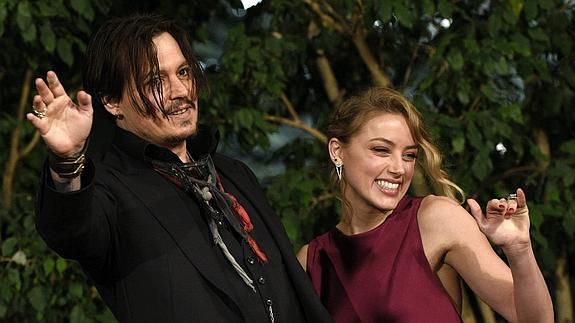 Johnny Depp y Amber Heard.