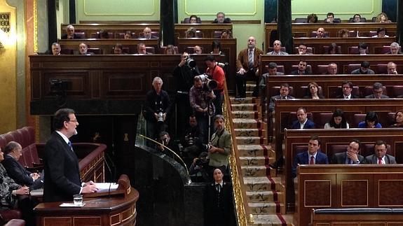 Mariano Rajoy, en el Congreso.