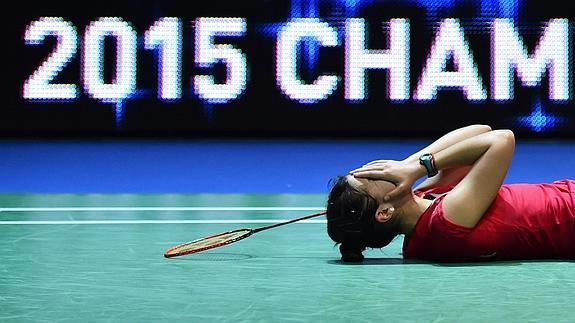 Carolina Marin tras ganar a Saina Nehwal