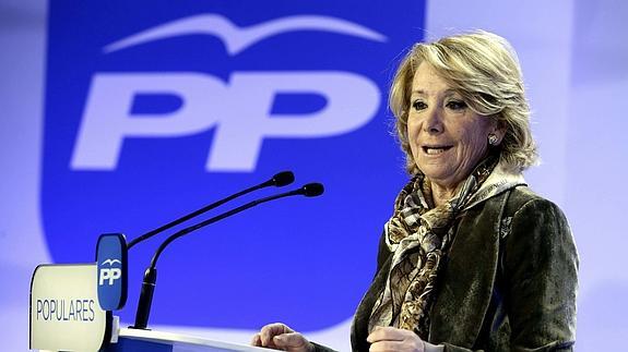 Esperanza Aguirre. 