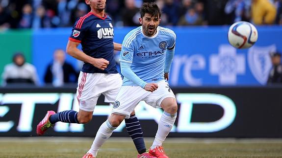 David Villa, en un partido con los con los New York City. 