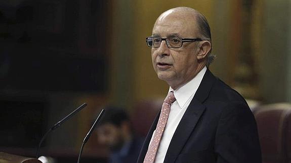 El ministro de Hacienda, Cristóbal Montoro. 