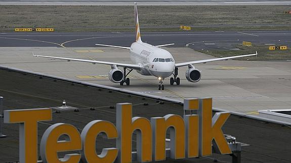 Un avión de la compñaía Germanwings. 