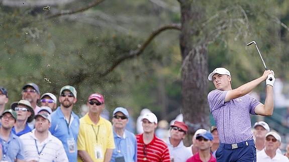 Spieth, en una imagen de la jornada. 