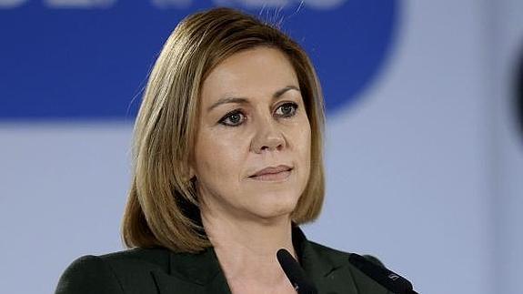 La secretaria general del PP, María Dolores de Cospedal. 