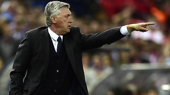 Ancelotti, durante un partido. 