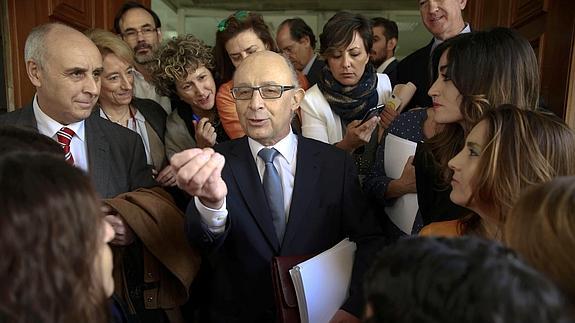 El ministro de Hacienda, Cristóbal Montoro. 