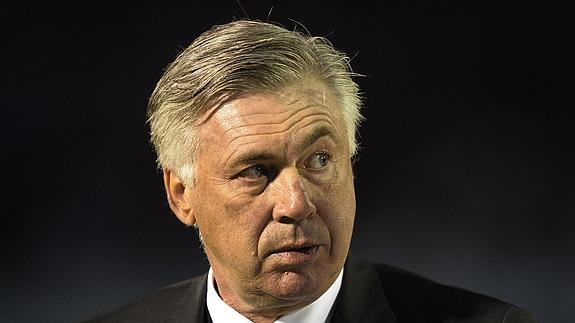 Carlo Ancelotti, en Balaídos. 