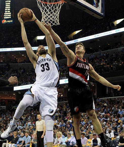 Marc Gasol, durante el partido.