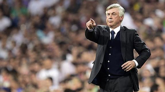 Carlo Ancelotti, en un partido. 