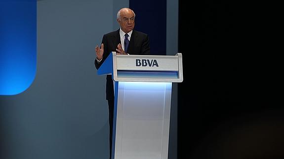 El presidente del BBVA, Francisco González.