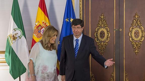 Susana Díaz y Juan Marín. 