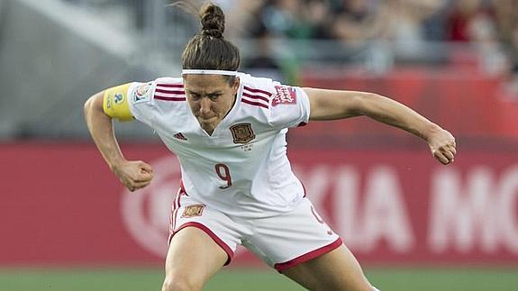 Vero Boquete celebra su gol. 