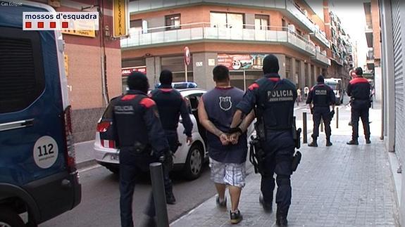 Operación policial en Barcelona.