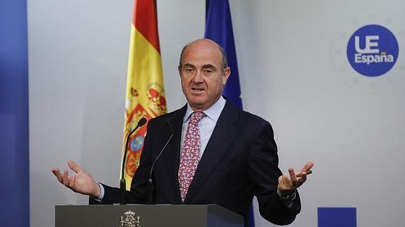 El ministro de Economía español, Luis de Guindos. 