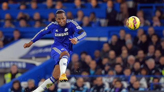 Didier Drogba, con el Chelsea. 