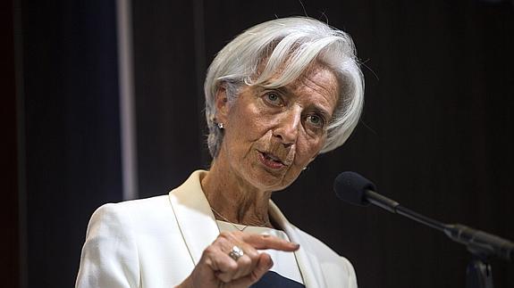 La directora gerente del FMI, Christine Lagarde.