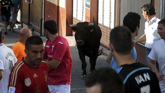 Una imagen del encierro.