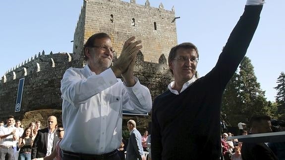 Rajoy y Feijóo.