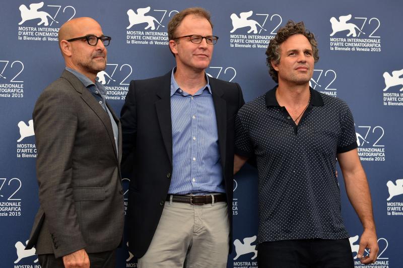 Thomas McCarthy , Mark Ruffalo y Stanley Tucci. 