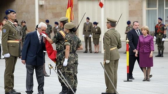 Jura de bandera en Logroño.